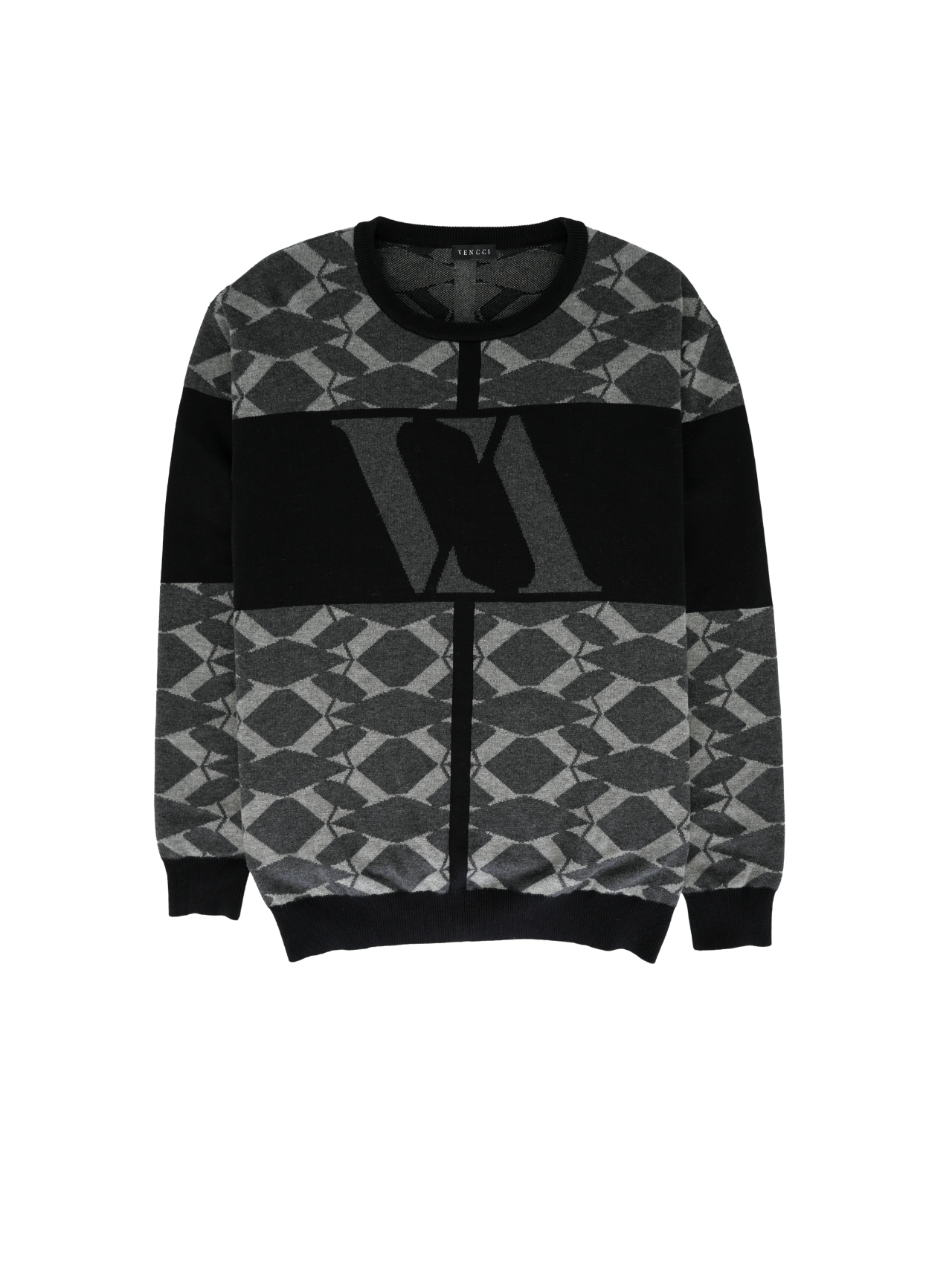 VENCCI MONOGRAM VV SWEATER - VENCCI OFFICIAL