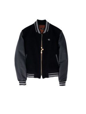 VENCCI CASHMERE VARSITY JACKET