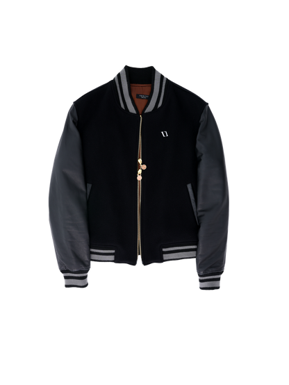 VENCCI CASHMERE VARSITY JACKET