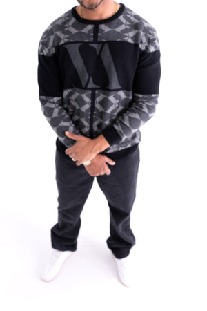 VENCCI MONOGRAM VV SWEATER