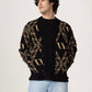 VENCCI VV Cardigan Signature Monogram