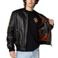 VENCCI 100% Lambskin Bomber Jacket