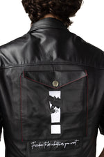 VENCCI DEBOSSED LAMBSKIN SHIRT - VENCCI OFFICIAL