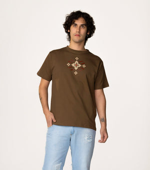 VENCCI FLORAL VV MONOGRAM TEE