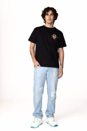 SERPENT COMBED JERSEY COTTON TEE
