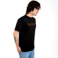 PREMIUM BLACK T-SHIRT WITH VIVID ORANGE EMBROIDERY