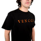 PREMIUM BLACK T-SHIRT WITH VIVID ORANGE EMBROIDERY