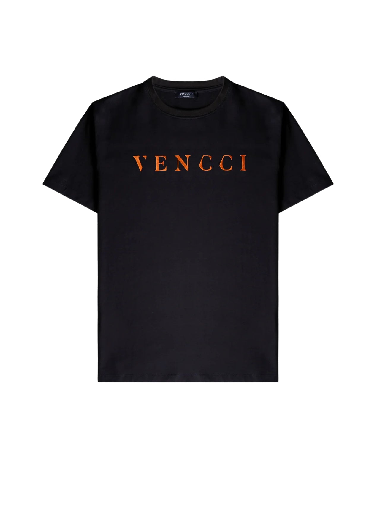 VIVID ORANGE EMBROIDERY TEE - VENCCI OFFICIAL