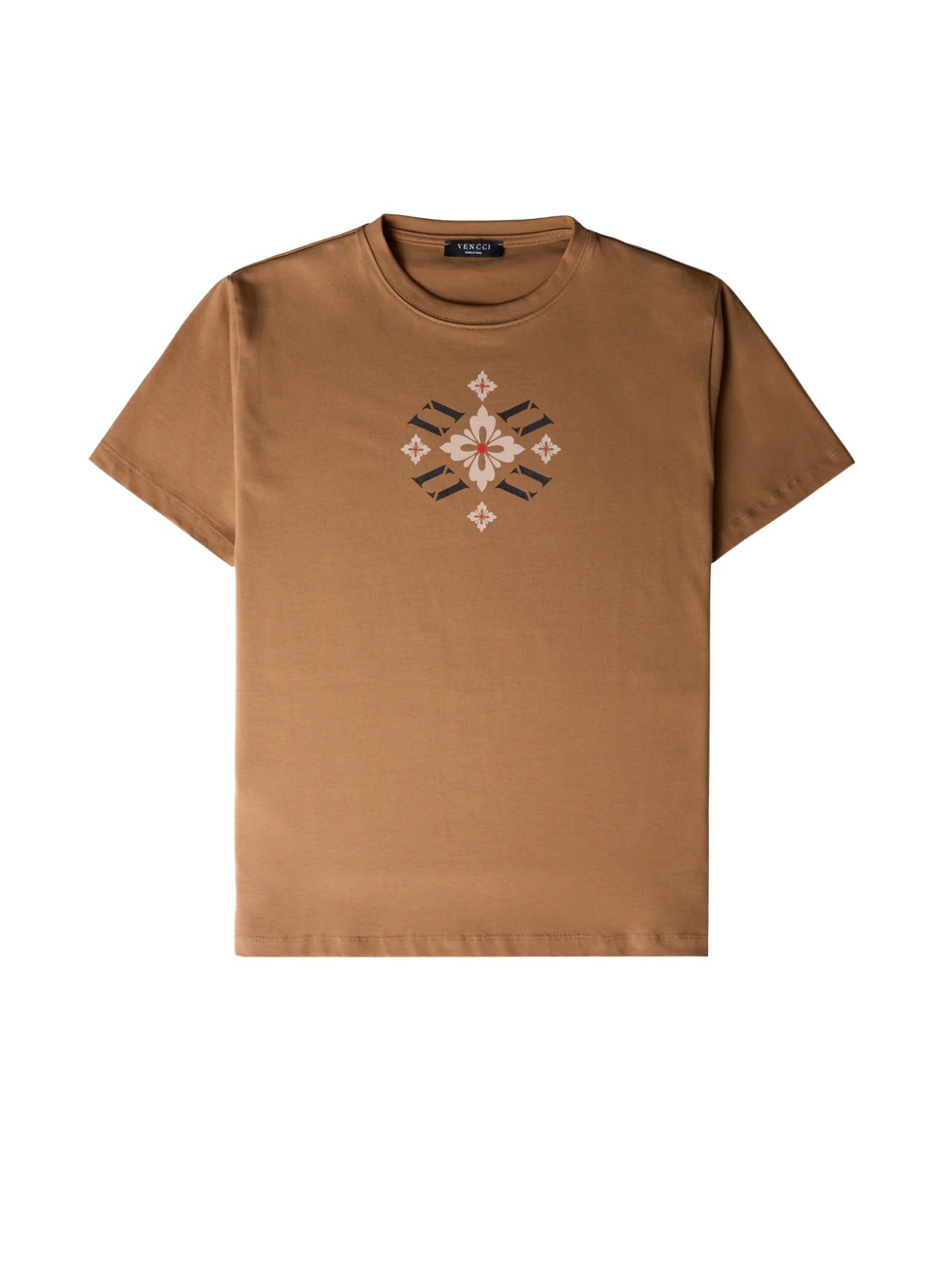 VENCCI FLORAL VV MONOGRAM TEE - VENCCI OFFICIAL