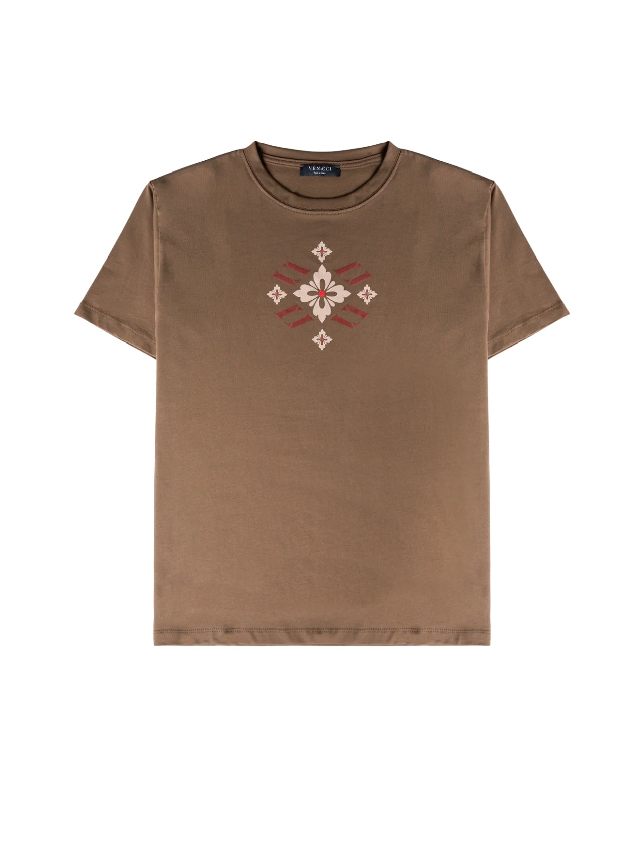 VENCCI FLORAL VV MONOGRAM TEE - VENCCI OFFICIAL